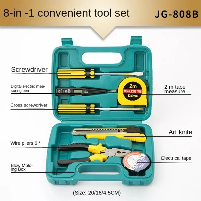 Portable Home Repair Kit Screwdriver Wrench Test Pencil Clamp Set Hardware Combination Repair Tool