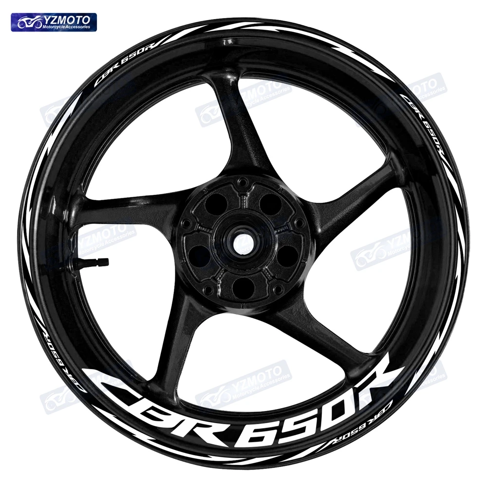 For Honda CBR650R Motorcycle 17 Inch Front And Rear Racing Wheel Stickers Car Reflective Rim Motorbike Hub Tape Decal Sticker
