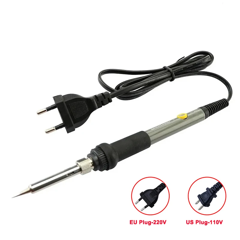 

60W Adjustable Temperature Electric Soldering Iron EU 220V / US Plug is110V Welding Iron DIY for Repairing