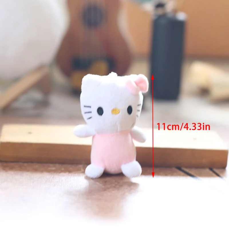 Leuke Sanrio Hello Kitty pluche pop knuffel sleutelhanger hanger tas hangende ornamenten KT kat paar rugzak accessoire kindercadeau