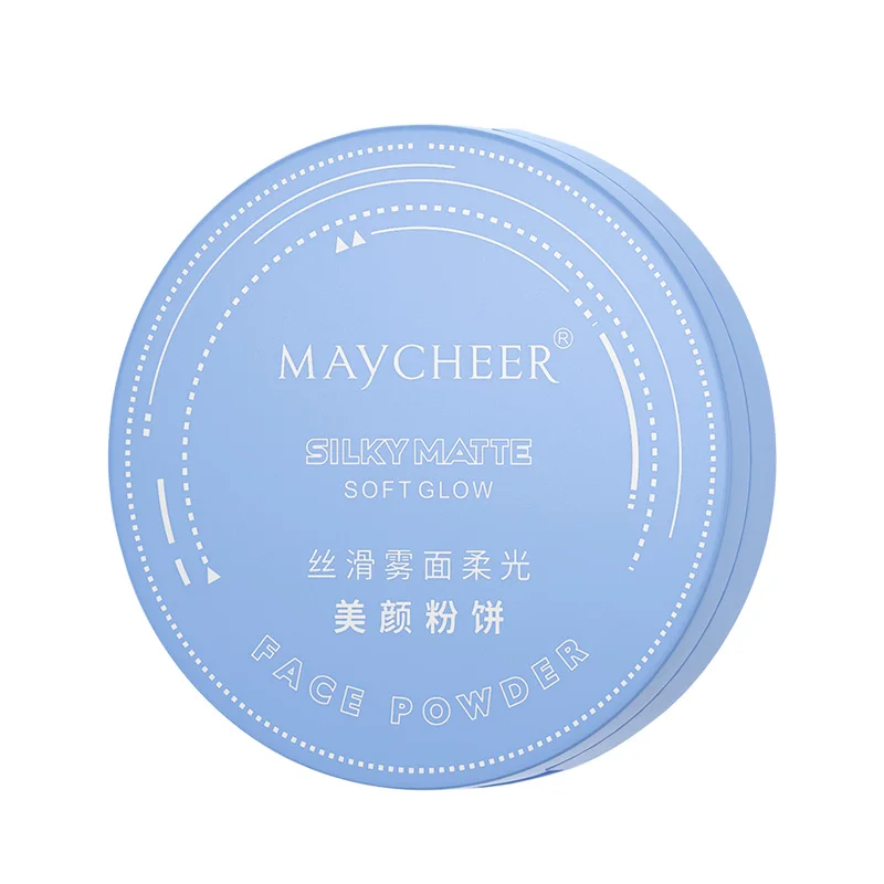 2024 MAYCHEER Oil Control Matte Face Powder Long Lasting Setting Powder Face Makeup with Mirror Pressed Powder