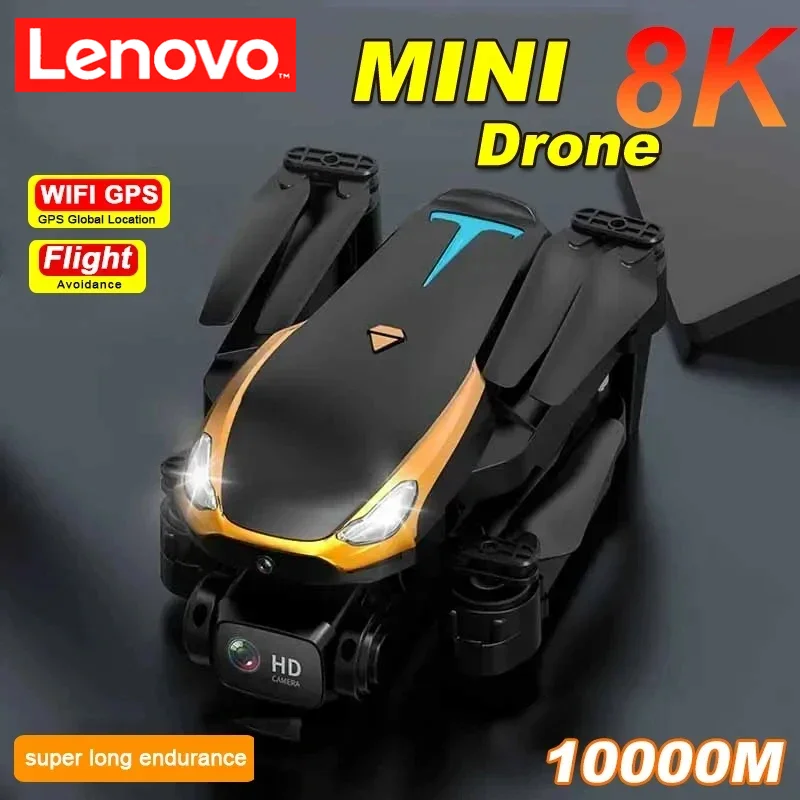 Lenovo Drone 4K มืออาชีพ8K HD ถ่ายภาพทางอากาศเครื่องบิน Quadcopter เครื่องบินโดรนพร้อมกล้องควบคุมระยะไกลสำหรับของเล่น