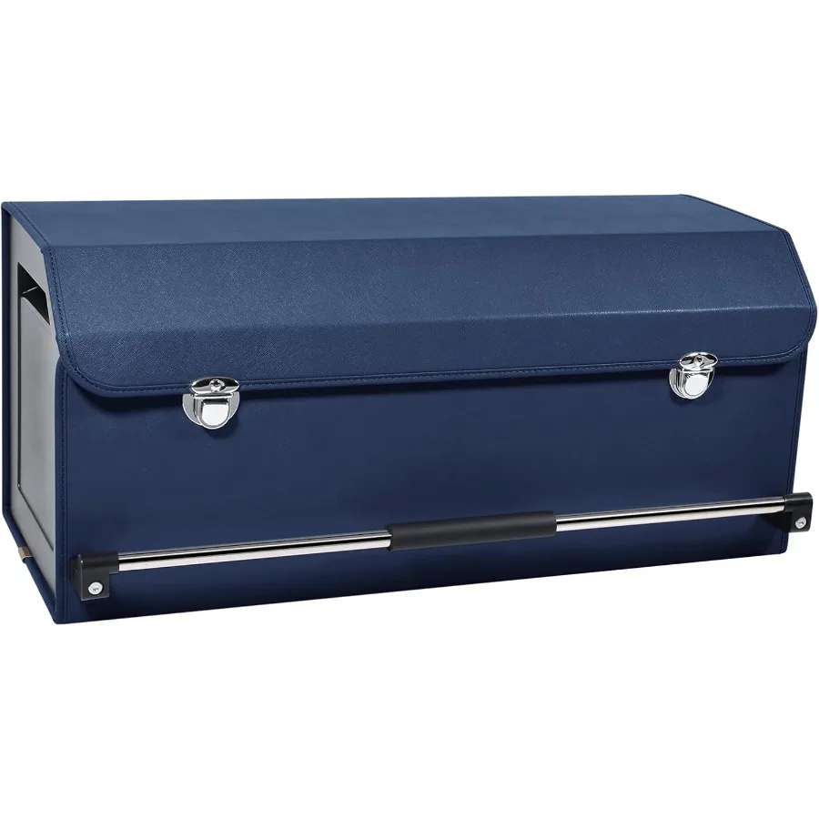 

Car Trunk Organizer Collapsible Car Storage Organizer with Lid and Pushpull Handle Leather Trunk Organizer for Suv Truck Miniva