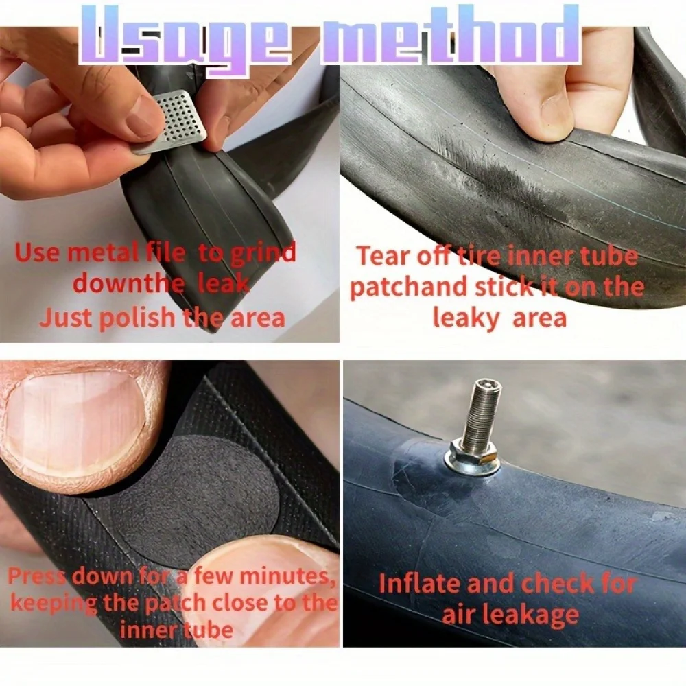 30/20/10PCS Bicycle Glue-free Tire Patches Tool Quick Repairing Tyre Protection Patch Adhesive Quick Drying Bike Accessories - view 6