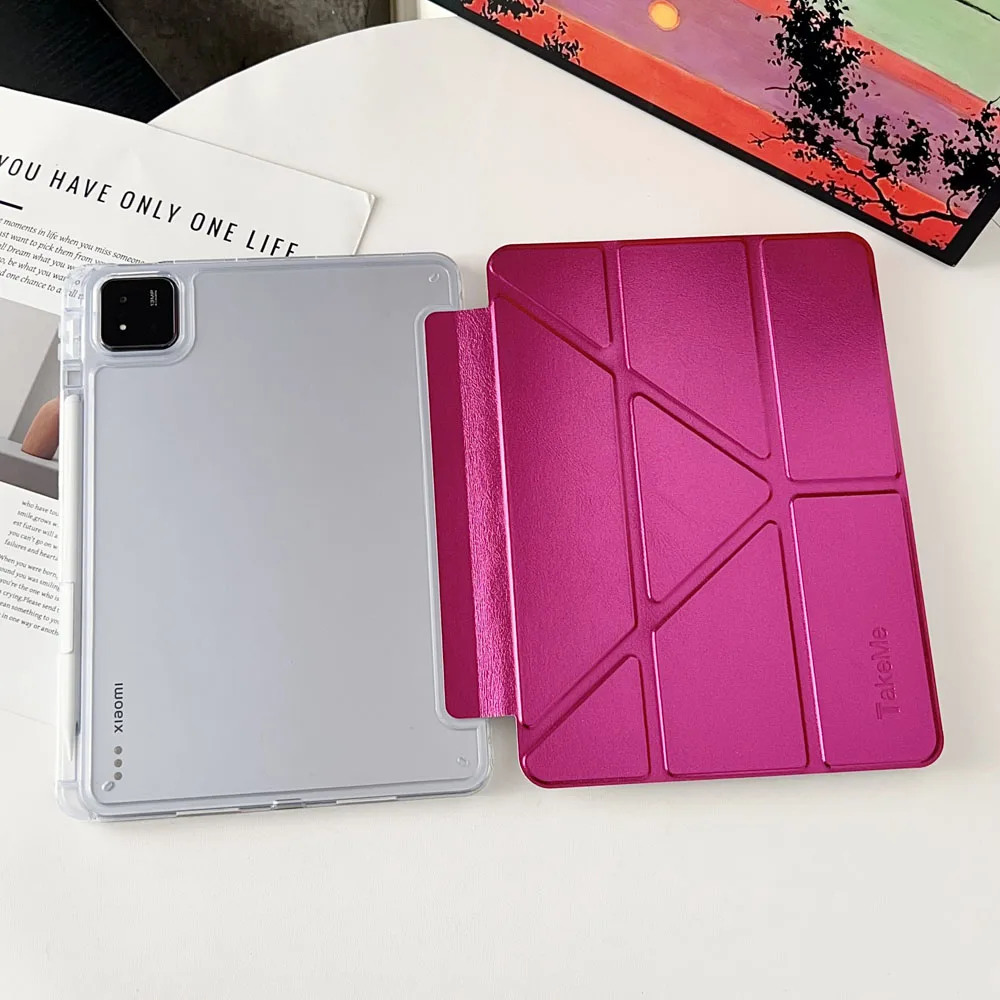 Shockproof Tablet Case for Xiaomi Redmi Pad SE 11 Y-Fold Back Cover Protective Cover for 11-Inch Tablets