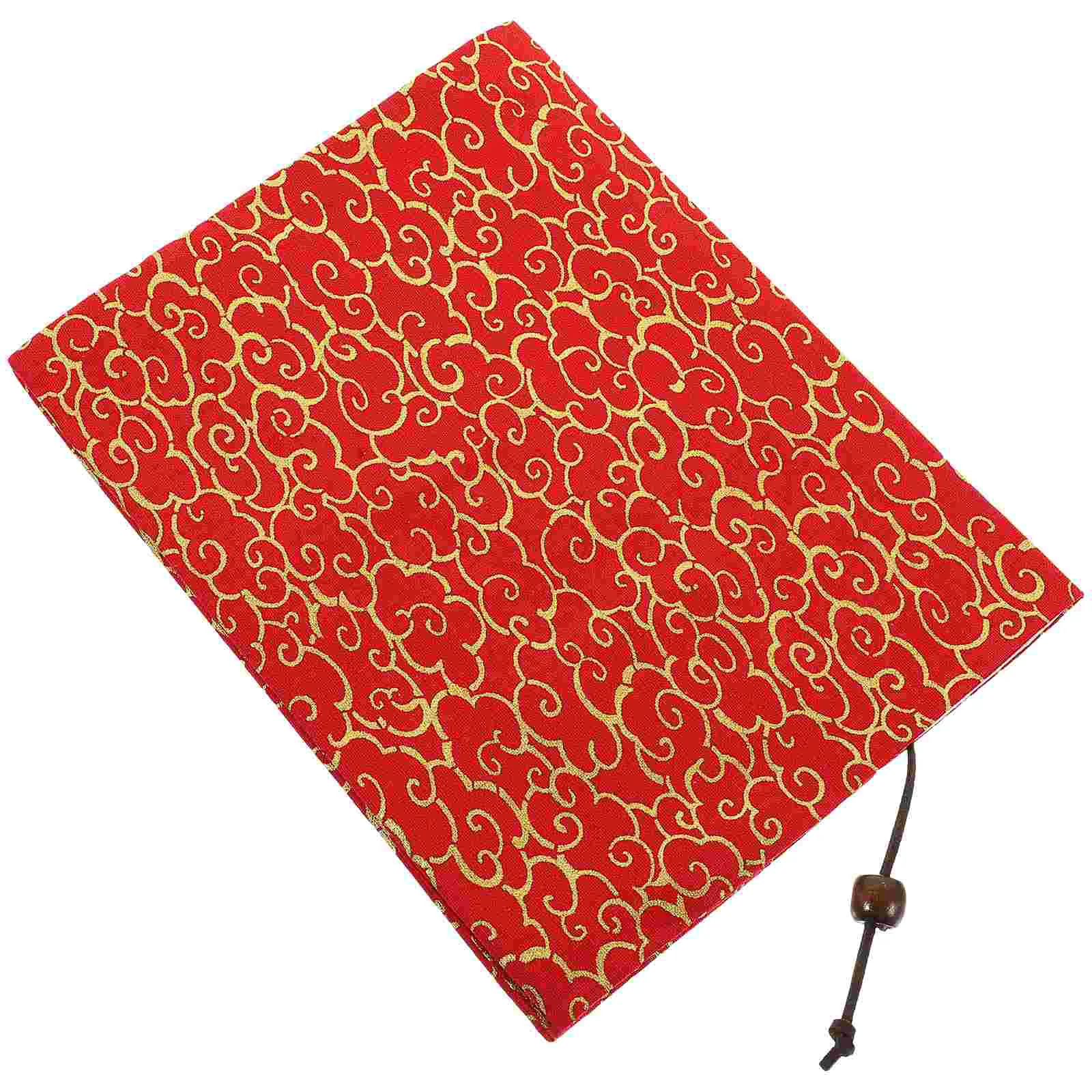 

Book Cover Sleeve Covers for Soft Books Cloth Bronzing 21X16X03CM Red Protective