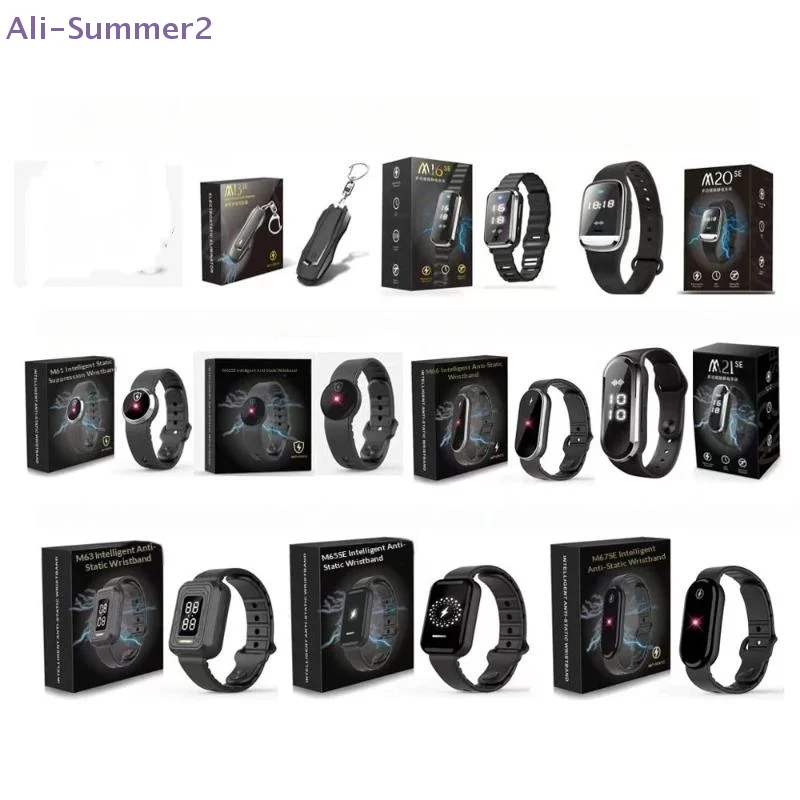 {Summer2} Wireless Adjustable Silicone Anti-Static Bracelet, Single Piece, Portable and Smart for Adults.