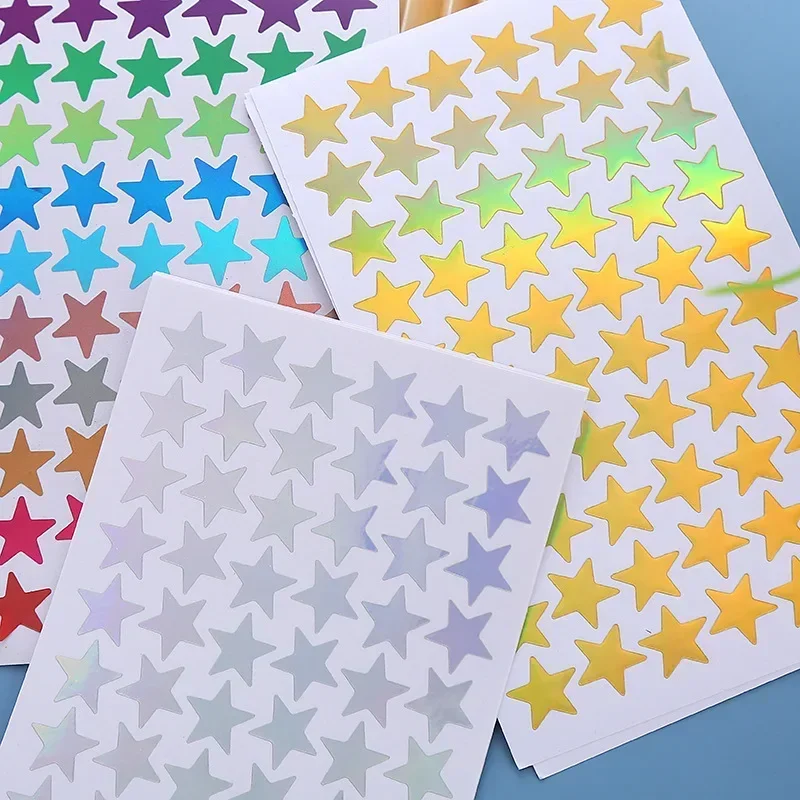 5 folhas/conjunto glitter estrela adesivos mãe professor recompensa adesivos para crianças estudantes papelaria adesivo para scrapbook decoração