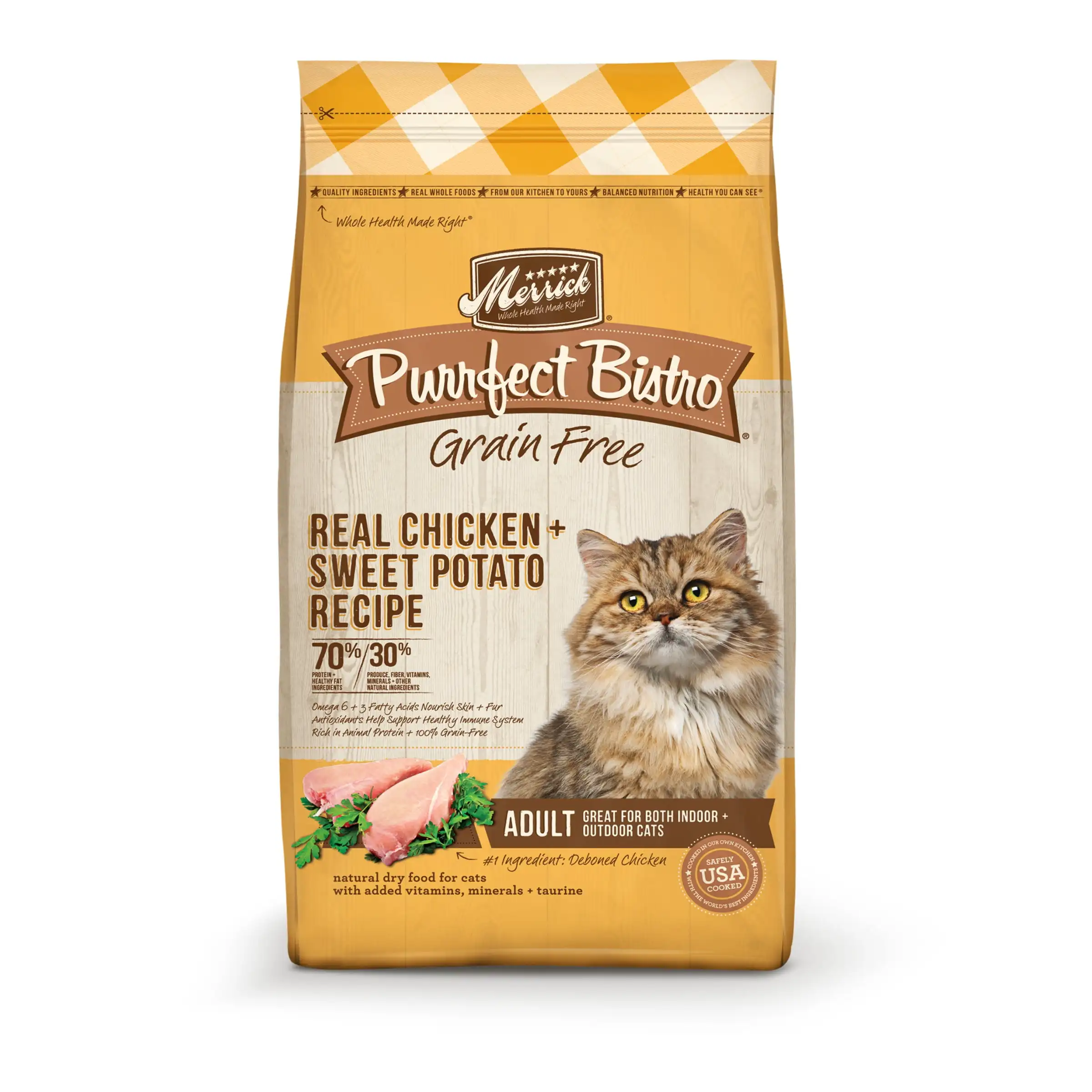 

Purina Purrfect Bistro, Grain Free Dry Cat Food, Chicken & Sweet Potato, 12 lb Bag