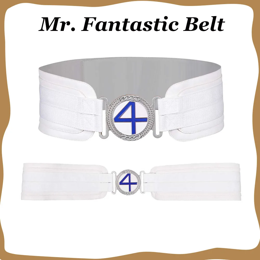 Mr. Fantastic Cosplay Fantastic Cosplay Four Belt Wasitbelt Movie First Steps Human Torch Reed Richards Waistband Halloween Men