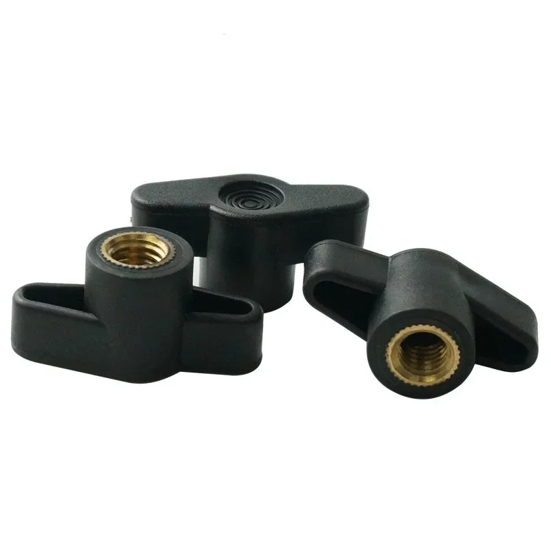 27#  36#  Tighten Nuts M4 M5 M6 M8 T Hand Adjusting Nut Through/Blind Hole Knob Thumb Nut Bakelite Wing Hand Tighten Nuts