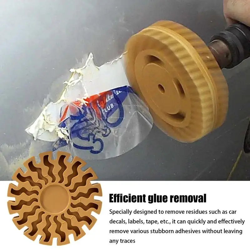 Decal Eraser Wheel Eraser Wheel Rubber Car Drill Attachment Precise Efficient Wheel Sticker Remover For Boats RVs