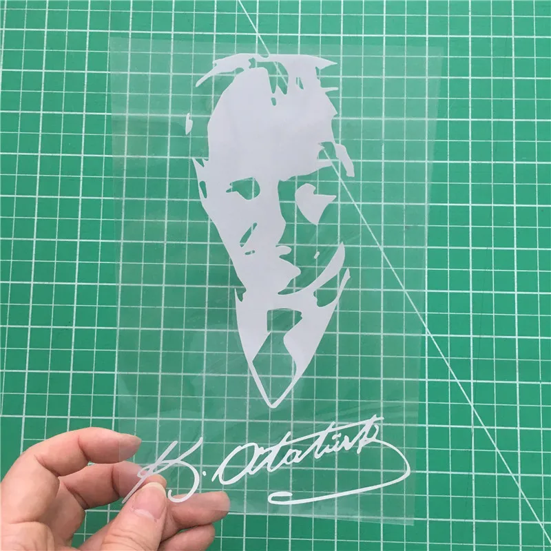 Tri Mishki HZX061 20*12.9cm car sticker auto mustafa kemal ataturk signature turkey car stickers araba aksesuar