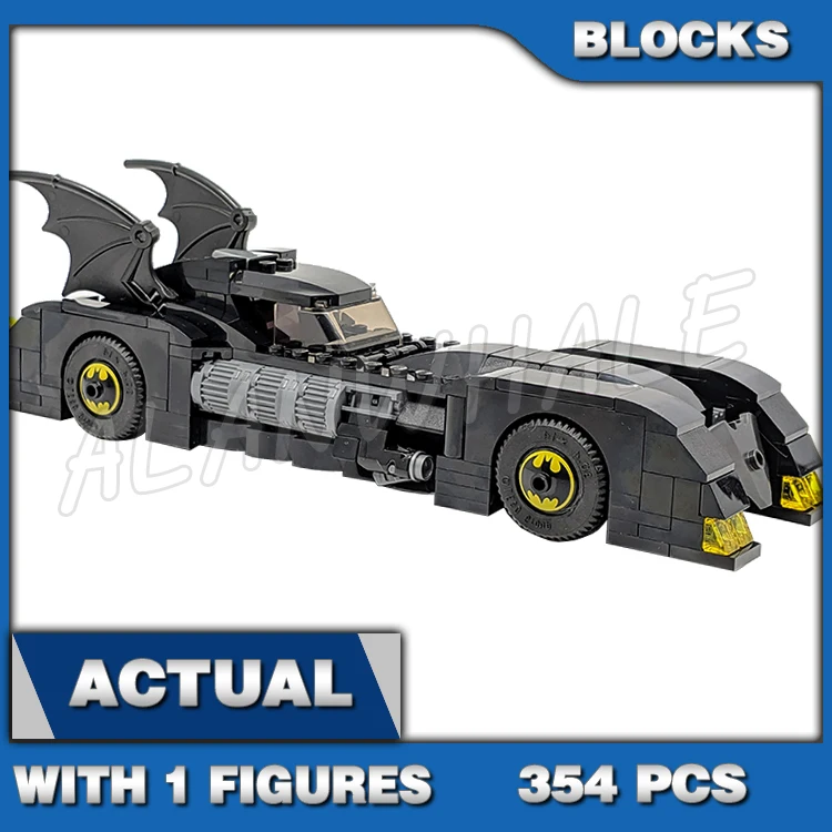 

354pcs Super Fighter Batmobile Car Pursuit of The Joker Flame Exhaust 11351 Building Blocks toy Compatible With Model