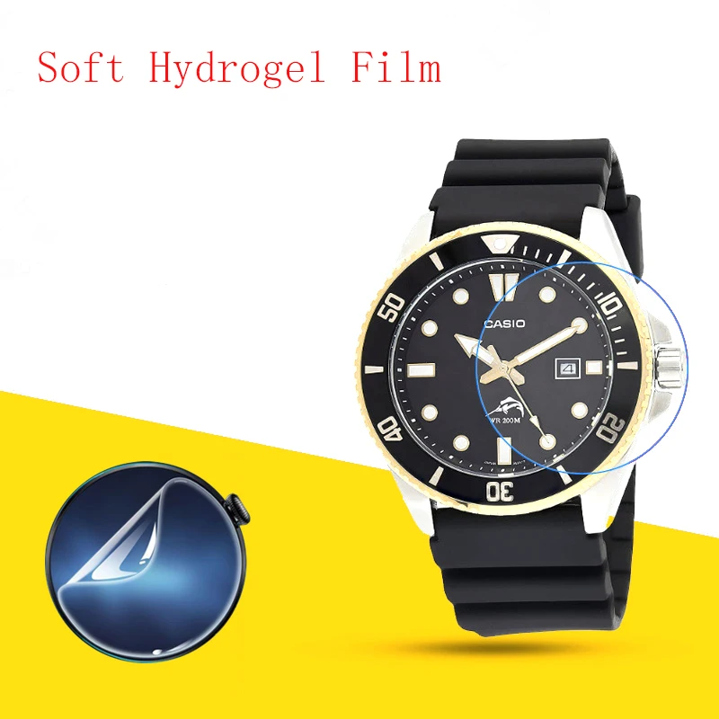 Soft Hydrogel Film Clear HD Transparent Protector Protective Guard Smart watch for CASIO MDV106 10PCS