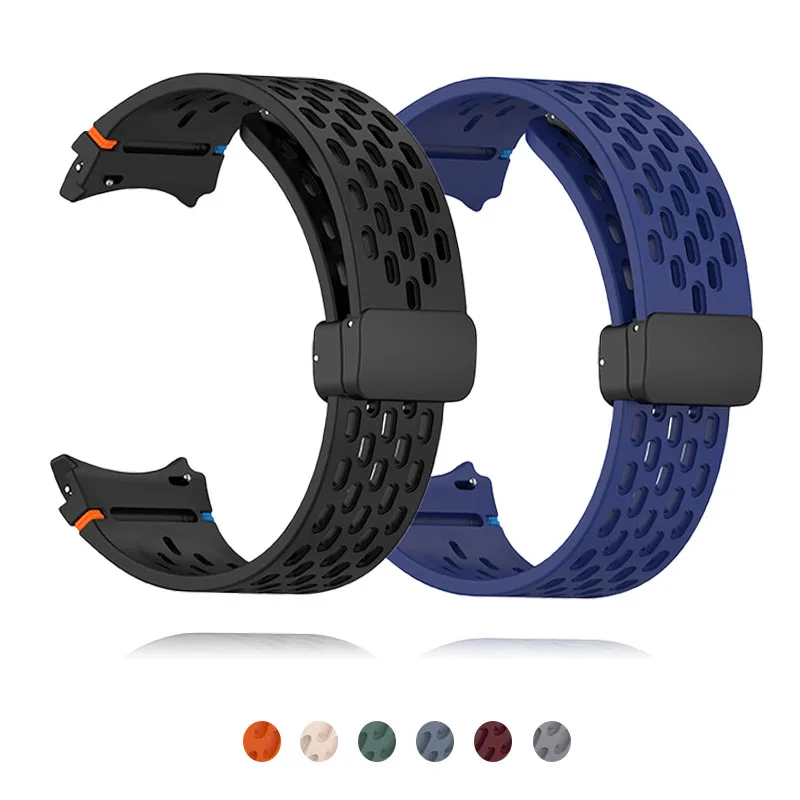 Силиконовый спортивный ремешок для Samsung Galaxy watch 4 5 6 7 44 мм 40 мм/FE/классический браслет 43 мм 46 мм для Galaxy watch 5 pro 45 мм ремешок