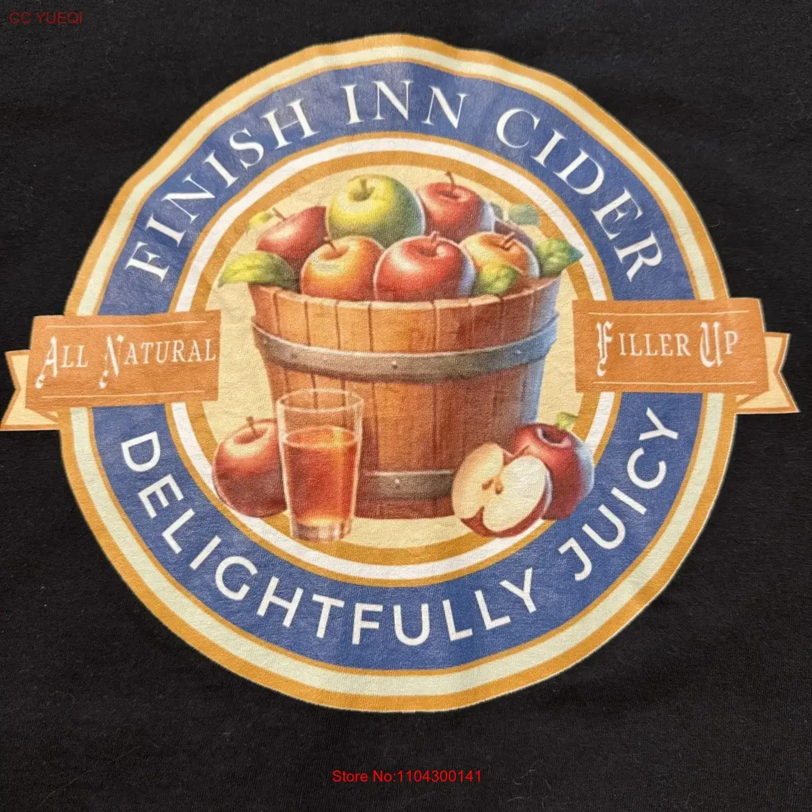 Funny T Shirt Finnish Inn Cider Sex Mens 2XL Dirty Santa White Elephant vintage Washed graphic Breathable fashion Unisex