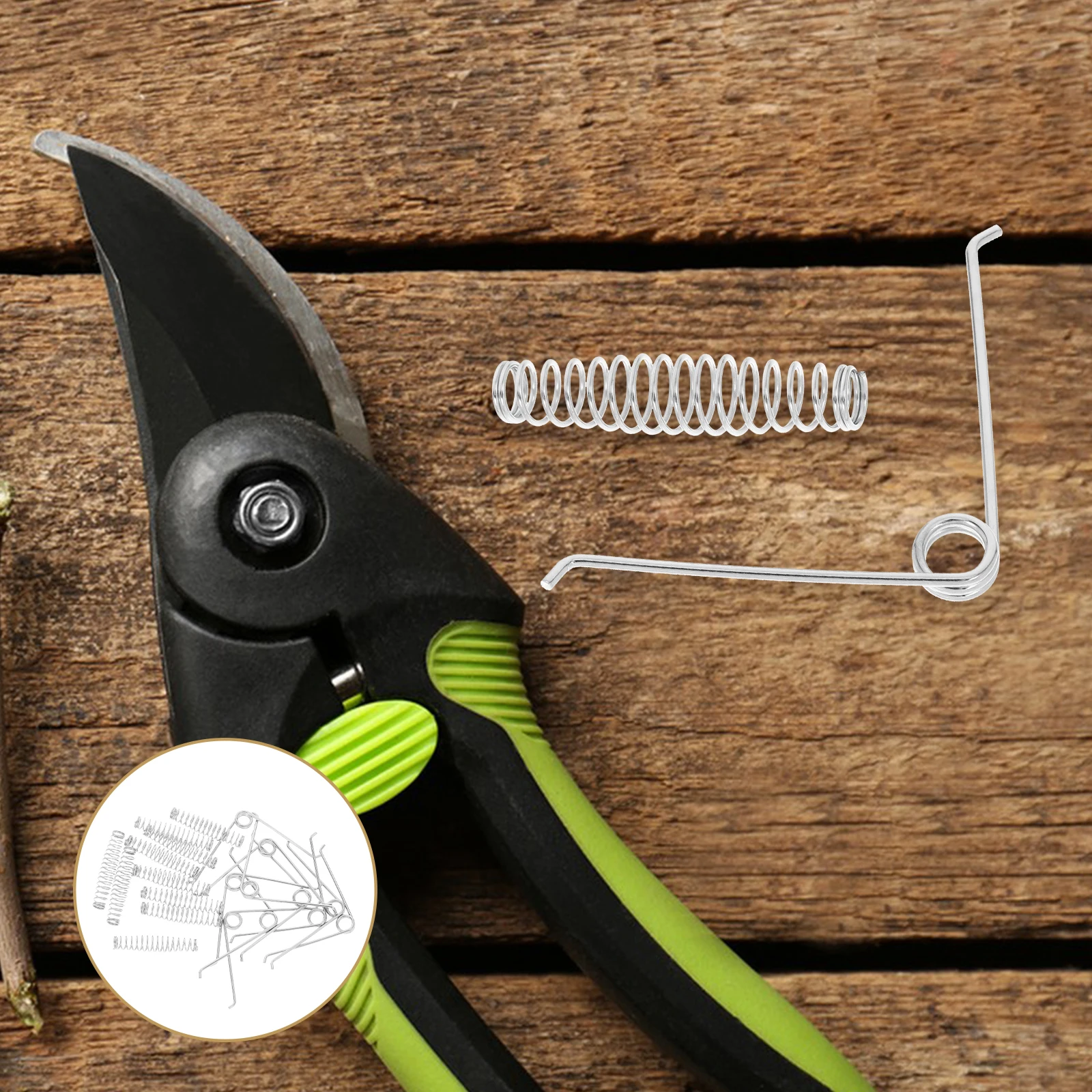 

20 pcs Replacement V-Shape Pruning Shears Springs Garden Tool Repair Clips Metal Scissors Tension Spring Parts For Trimmers