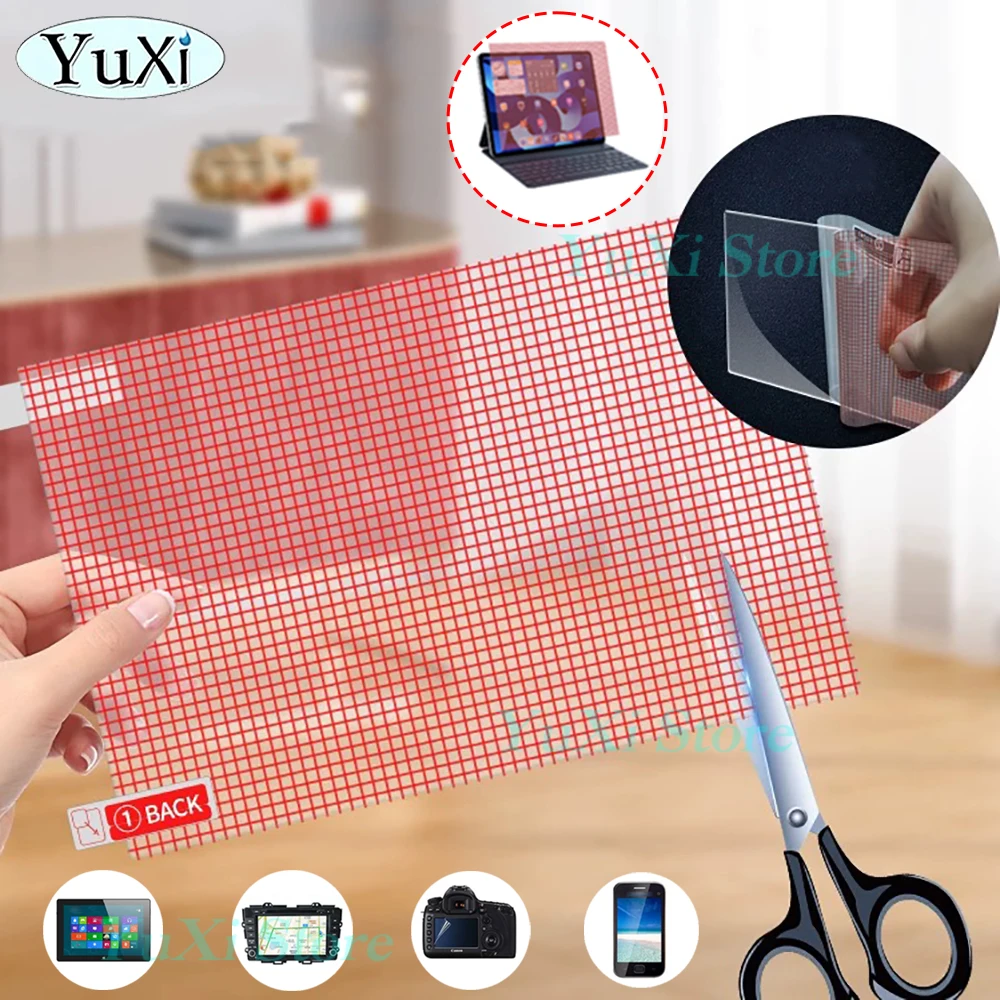 2pcs Universal Screen Protector Films For Phone Tablet GPS LCD Anti-scratch Protective with Cleaning Paper Kit 5/6/7/8/9/10 Inch