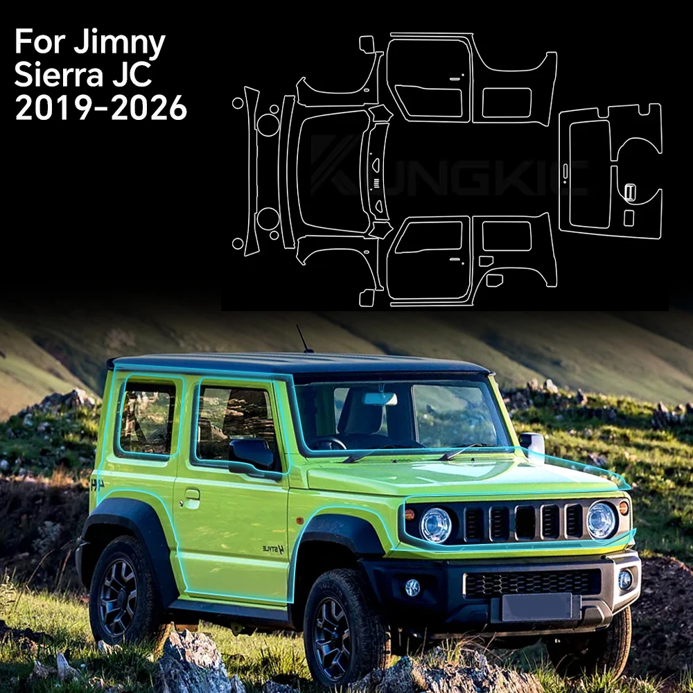 For Suzuki Jimny Sierra JC 2019 2020-2025 TPU Paint Protection Film Sticker Anti-scratch Protective Transparent PPF Accessories