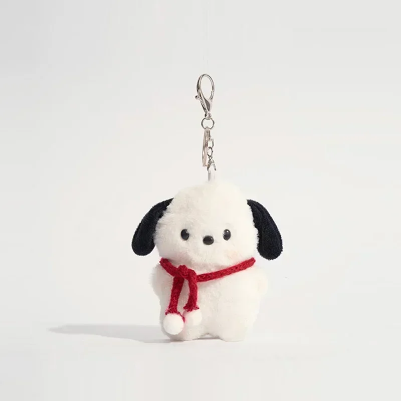Sanrio Peripherie Cartoon Plüschtiere Puppe Schlüssel bund Kawaii Pochacco Anime Anhänger Schlüssel ring niedlichen Kinder Spielzeug Mädchen