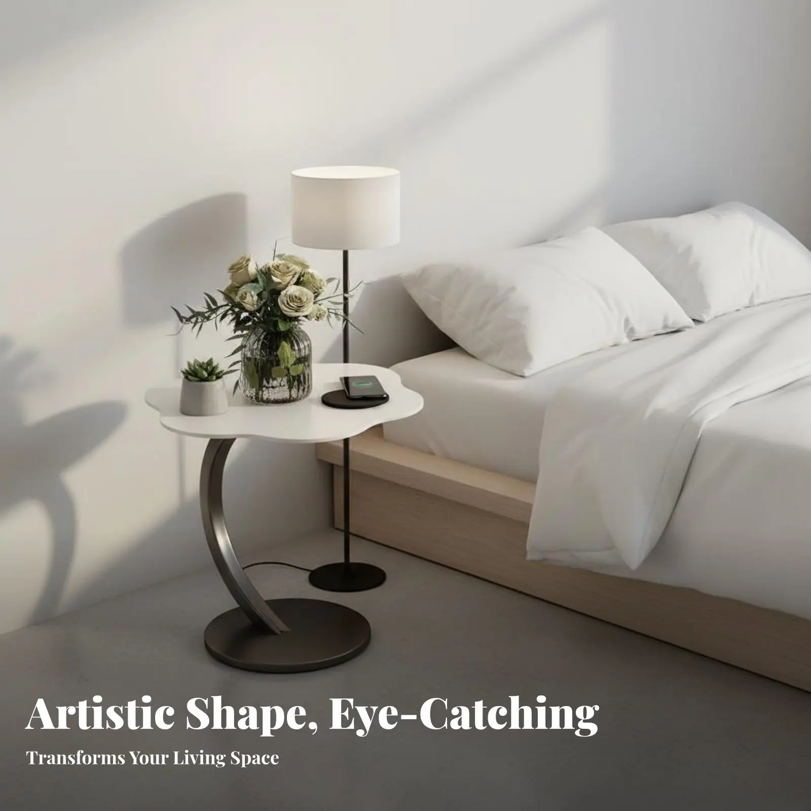 mesa-lateral-para-sofa-em-design-creme-mesa-lateral-em-forma-de-c-com-bordas-arredondadas-estrutura-em-aco-carbono-para-pequenas-Areas