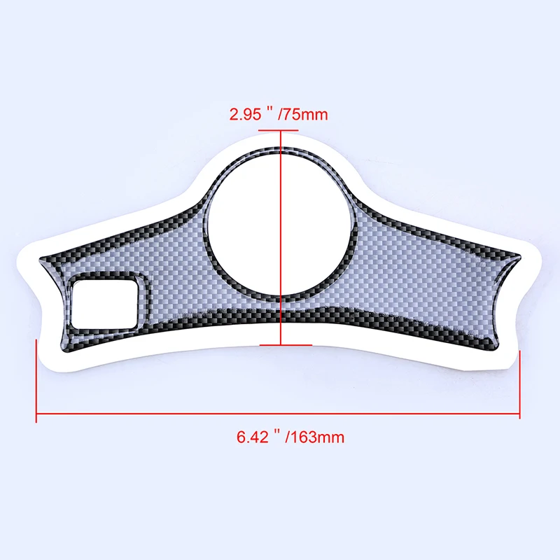 Carbon Motorcycle Decal Pad Triple Tree Top Clamp Upper Front End Car Stickers Decals for Honda CBR 600 cbr 600 F4/F4i 1999-2007