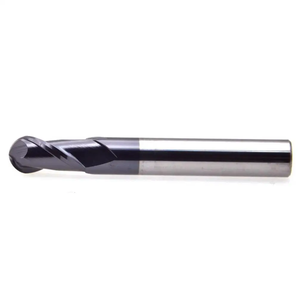 1PCS 2 Flute Lengthen  Ball Nose End Mill 75L Cutting HRC50 4mm 5mm Milling Machining Sprial Bit Milling Cutter