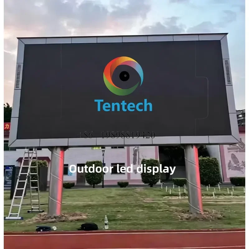 Wmwmnu Custom Outdoor Advertising Video Wall High Brightness P8 LED Display Screen for Stadium Perimeter customized product