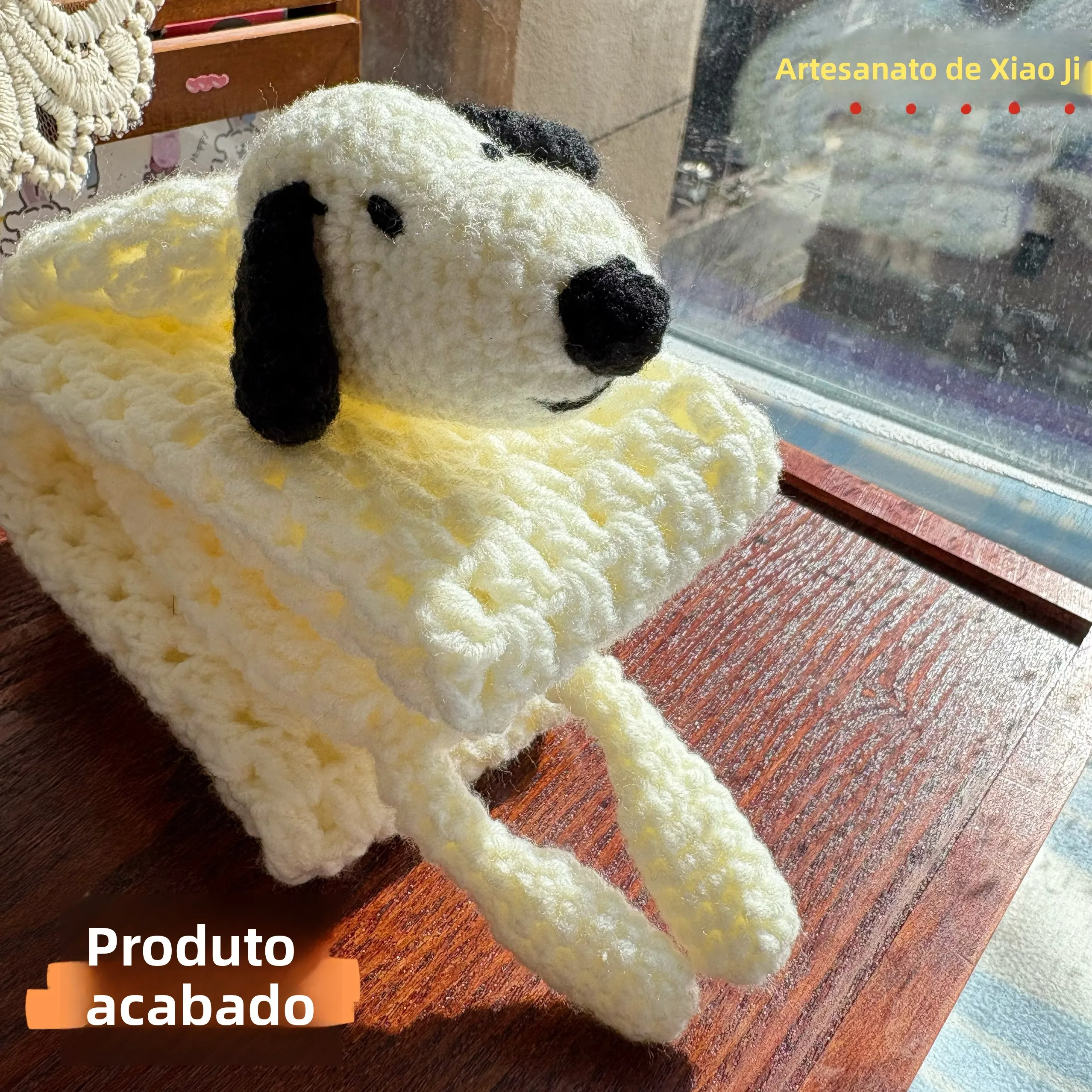 犬のニットスカーフ-diy-かぎ針編み糸-手作り完成品-ギフトスカーフ-カスタマイズ可能なデザイン-手作り-crt