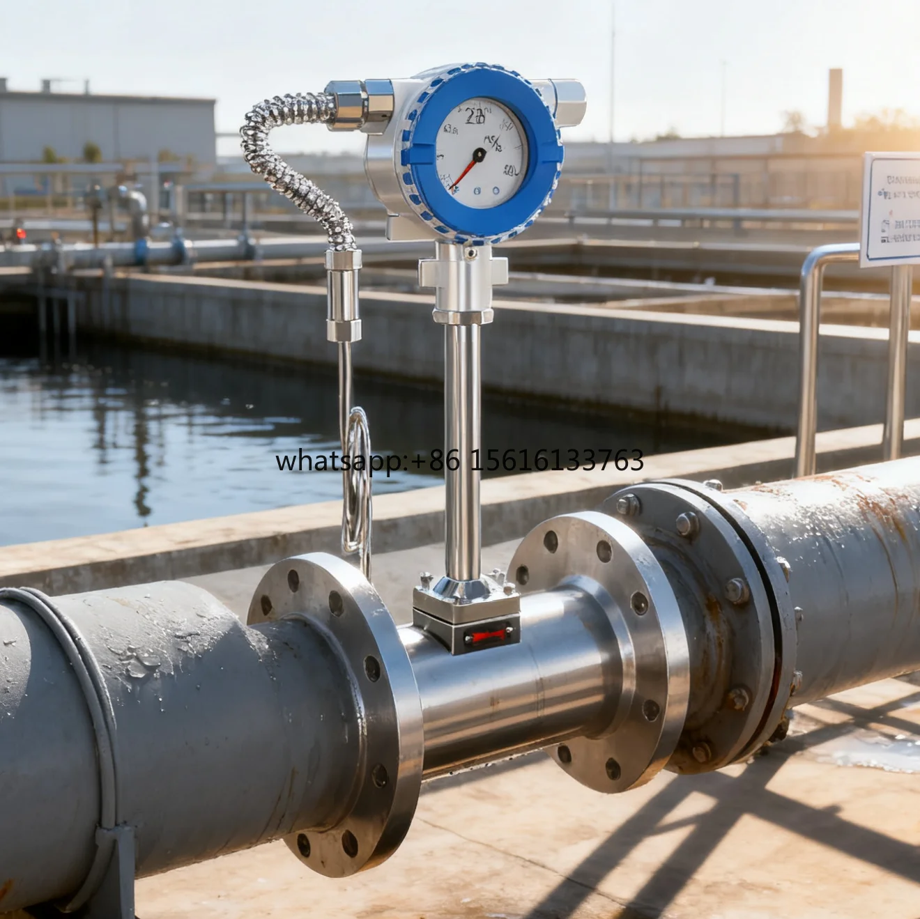 

Energy Efficient Vortex Flowmeter Advanced Sensor Reliable High Precision Accurate Measurement for Air Water Oil Stainless Steel