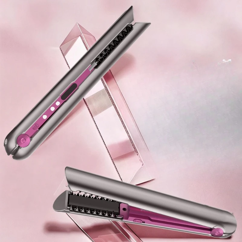

Wireless charging Mini 2-in-1 hair straightener Curling iron Plug-in hair straightener Comb Curling iron Splint Portable