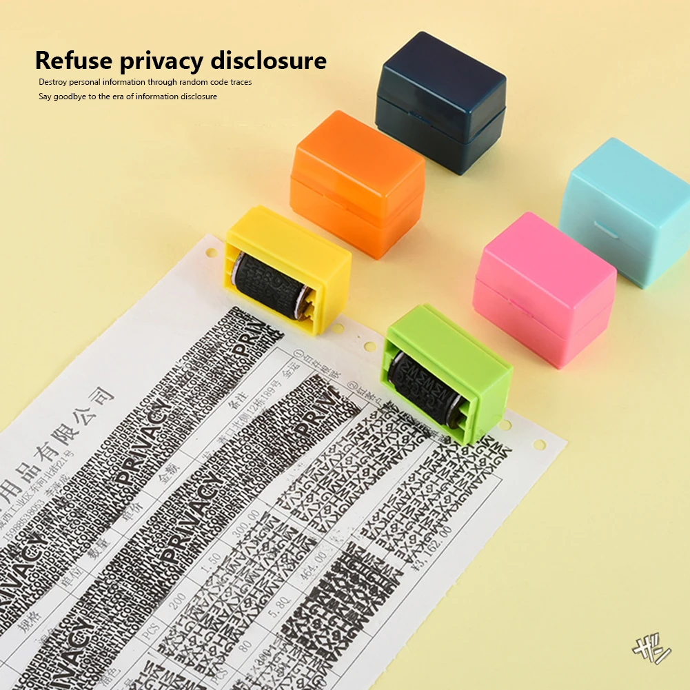 Theft Protection Roller Stamp for Privacy Confidential Data Guard Your Security Stamp Roller Privacy Seal Roller for Your ID