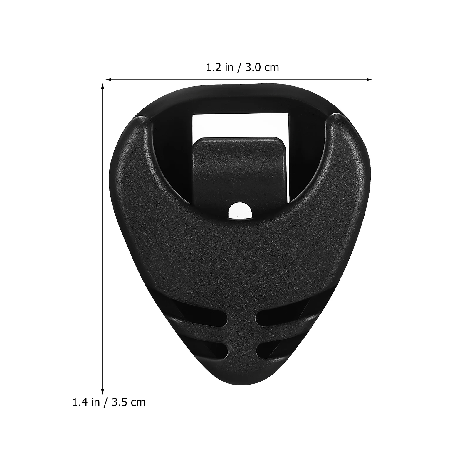 

1 Black Pick Holder Secure Spring Loaded Storage Organizer Adhesive Protective Guitar Picks Container Accessories