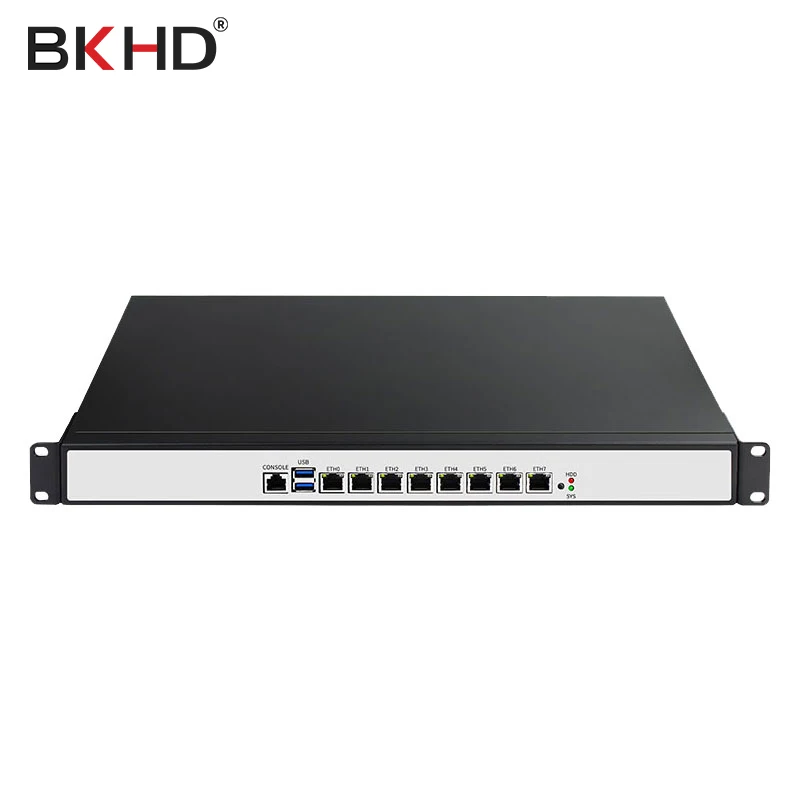 Мини-компьютер Xeon E3 1225V5 Pfsense AES 8LAN-1CON промышленный 1U брандмауэр с поддержкой ESXI, виртуальная машина