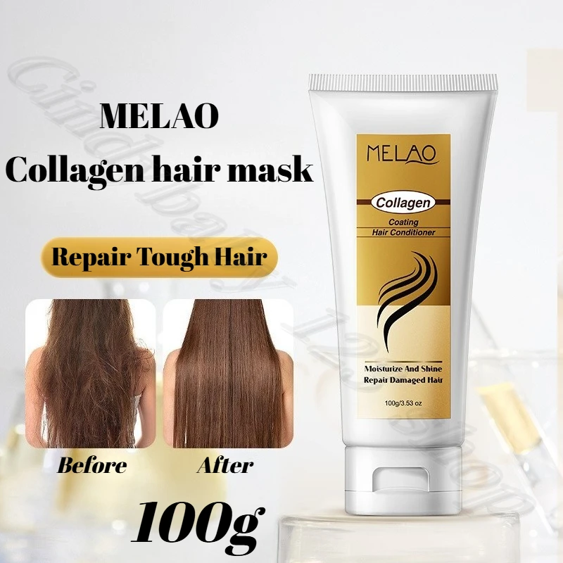 

MELAO Collagen Repair Hair Mat Nourishing and Softening Hair Care Improving Dry and Irritable Nutrition Hair Condiment 100ml