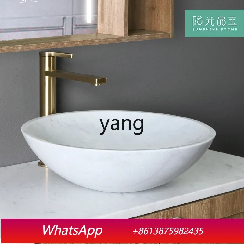 

LMM marble table, wash basin household simple bathroom balcony stone