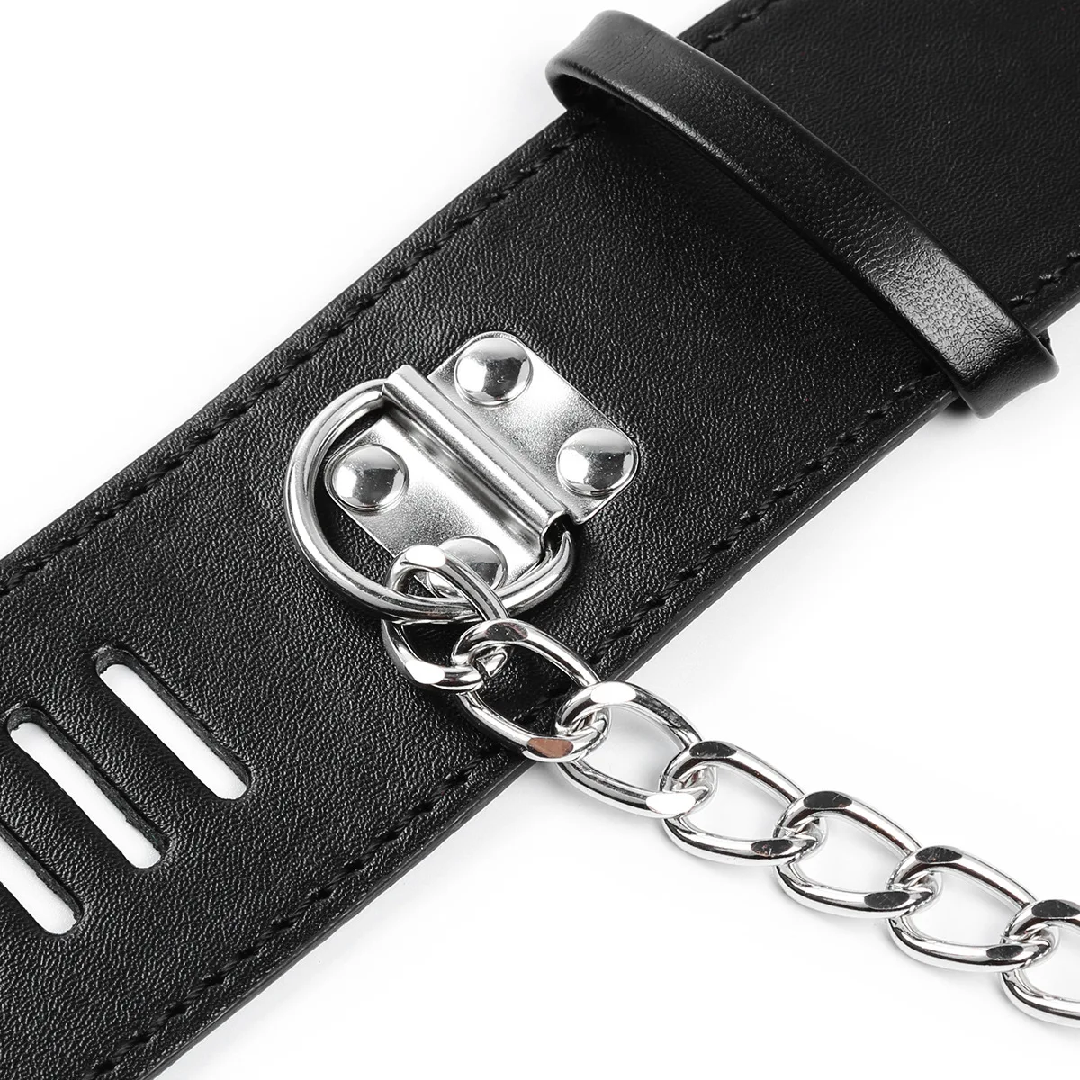 Sex Handcuff Toy with Lock 18+ Adult SM Slave Erotic Games Hand Restraint Cuffs Couple Sex Bondage Gears PU Lock Handcuffs - view 6