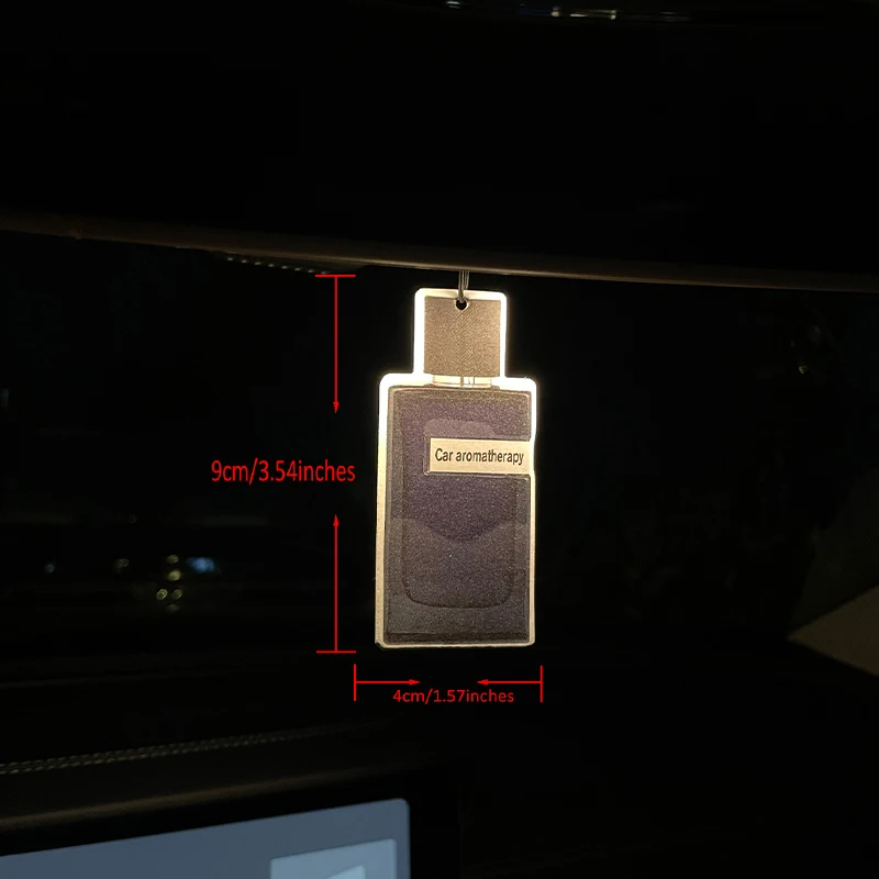 Blue Perfume Bottle Hilton (Hotel Scent) Car Fragrance Tablets, Wardrobe Air Freshener, Perfume, Rearview Mirror Decoration, Car Interior Pendant, Natural Scent Air Purifier, Anime Cartoon Toilet Fragrance Sachet, Living Room Office Room Bedside Hanging Ornament