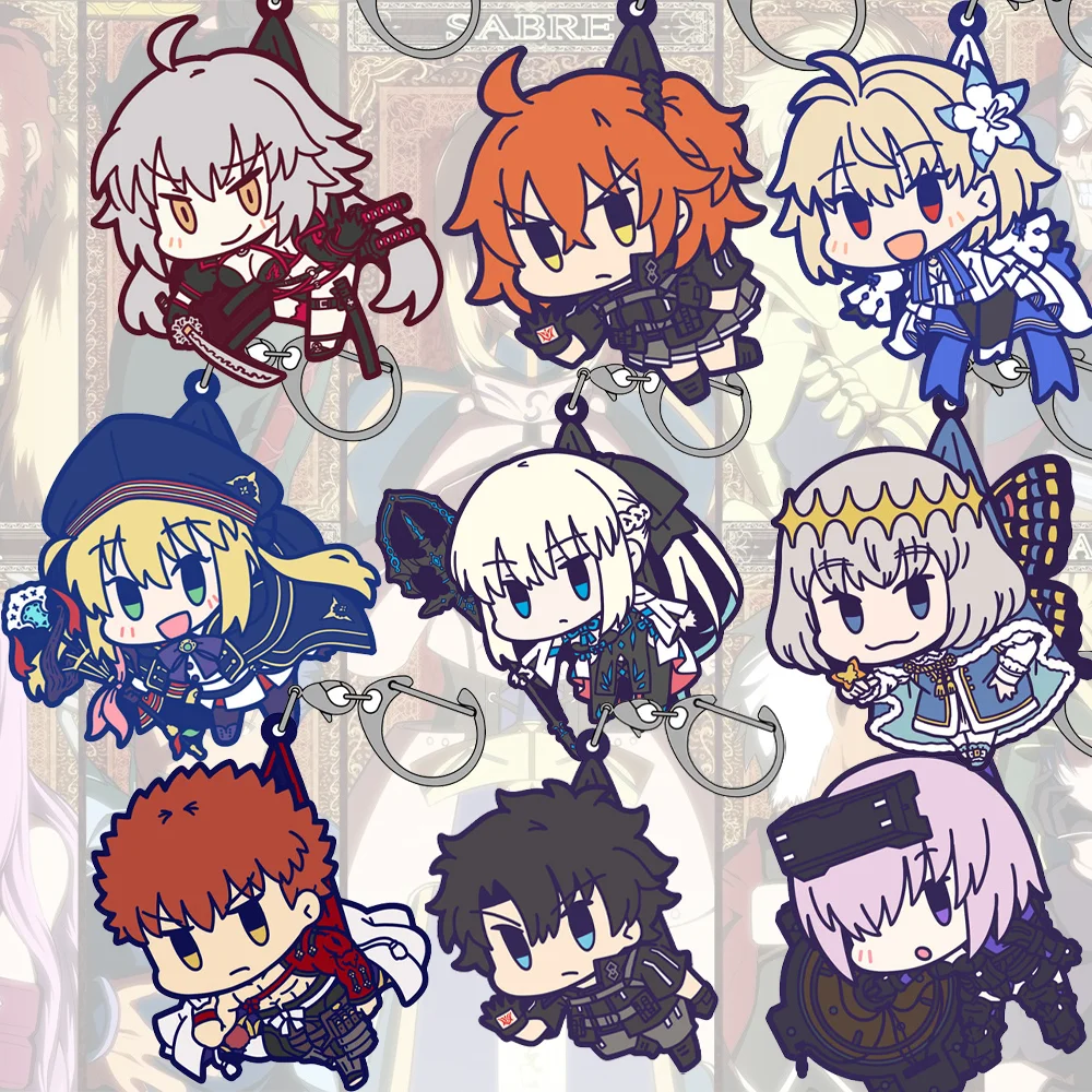 Niedlicher Anime-Schlüsselanhänger Fate_Grand Order Shin Asakura Taro Sakamoto Warenkollektion Accesorios Home Desk Dekorieren für Fans Schlüsselanhänger