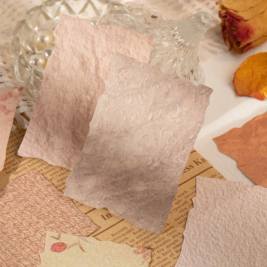 28pcs/lot Memo Pads Material Paper Old Dream Letter Junk Journal Scrapbooking Cards Retro Background Decoration Paper