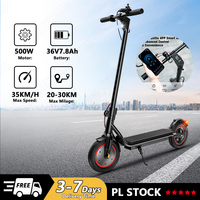 EScooters 500W Motor 36V7.8Ah Battery Light Electric Scooters Adults with APP 10-inch Wear-resistant Tire Electric Skateboard