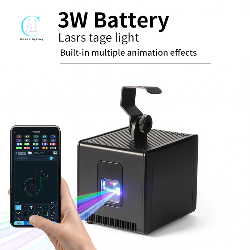 

Лазерный сканер света на батарейке 3 Вт/5 Вт DJ ILDA DMX проектор луча для баров, клубов, дискотеки, рождественских вечеринок, свадеб