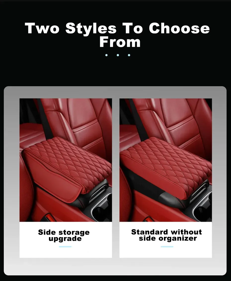 Auto Armlehne Pad Organizer Tasche Verdicken Memory Foam Anti Scratch Pads Center Konsole Auto Ellenbogen Rest Lagerung Tasche Waren – Detail 4