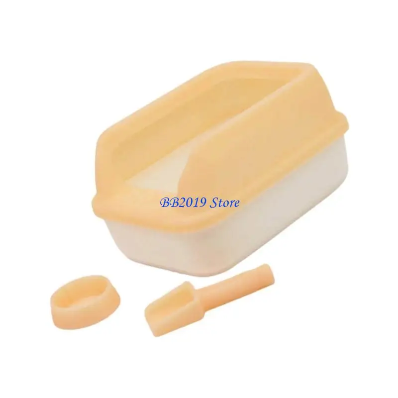 

Q0KB Масштаб 1:12, миска для домашних животных, лоток для ролевых игр, детский игровой набор, реалистичные кукольные домики для