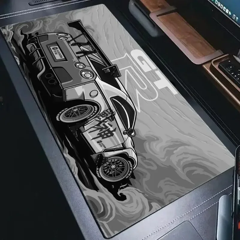 Neu eingetroffen Sportwagen-Mauspad XXL Gaming Büro Gamer Tastatur Schreibtischunterlage Rutschfester Laptop Großer Anime GTR Mäuse Mausepad Teppich