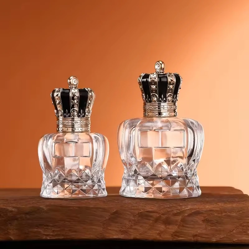 

1pc 50/100ml Premium Perfume Bottle Clear Thickened Glass Empty Spray Bottle Crimp Nick Bayonet Bottle Need A Tool