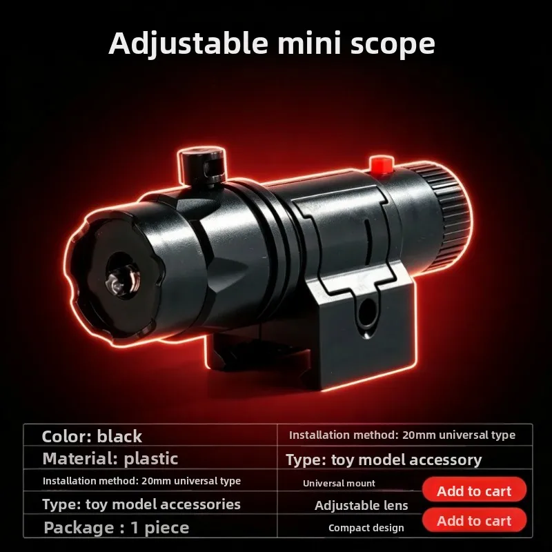Black Mini Decor Lighting Module with Adjustable Knob & Fixed Bracket, Portable Small Ornament Accessory for Desktop