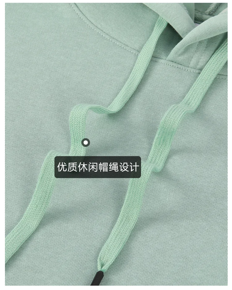 2026 Men's and Women's 600g Cotton Silver Fox Fleece Hooded Long Sleeve Sweatshirt Solid Color Couple's Fleece Hoodie