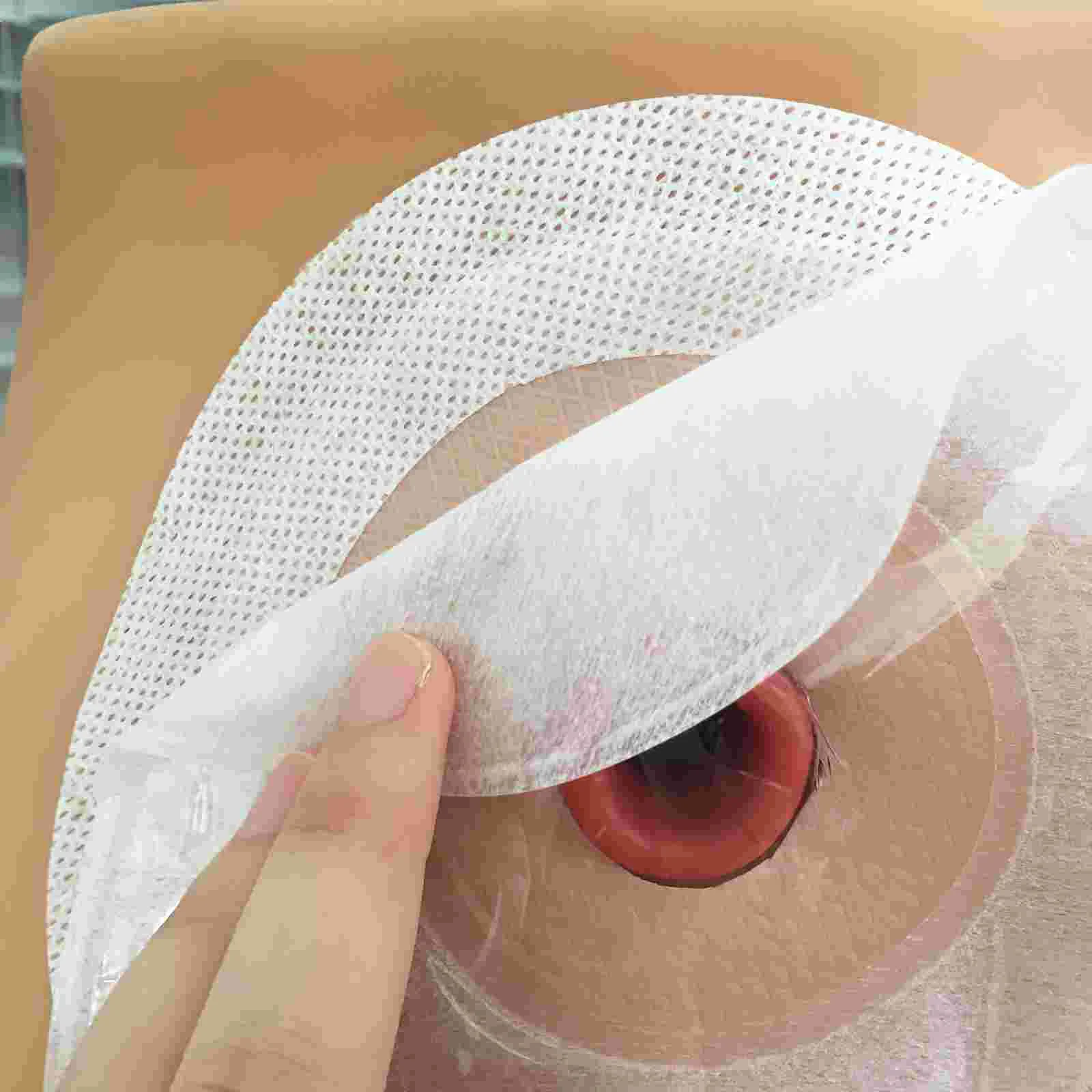 20 Pcs Reinforcement Ostomy Bag Barrier Strips Tape Skin Extender Strips Arc Leakage Prevention Barrier Stoma Shield